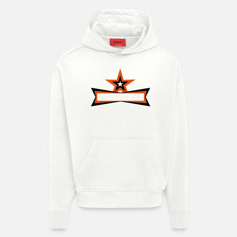 Star Frame - Sweat à capuche bio épais oversize fabriqué en UE - OFF WHITE