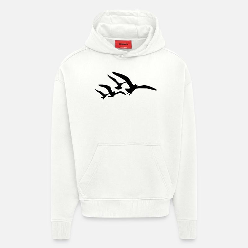 Möwen - Hoodie- made by SPREAD  - OFF WHITE