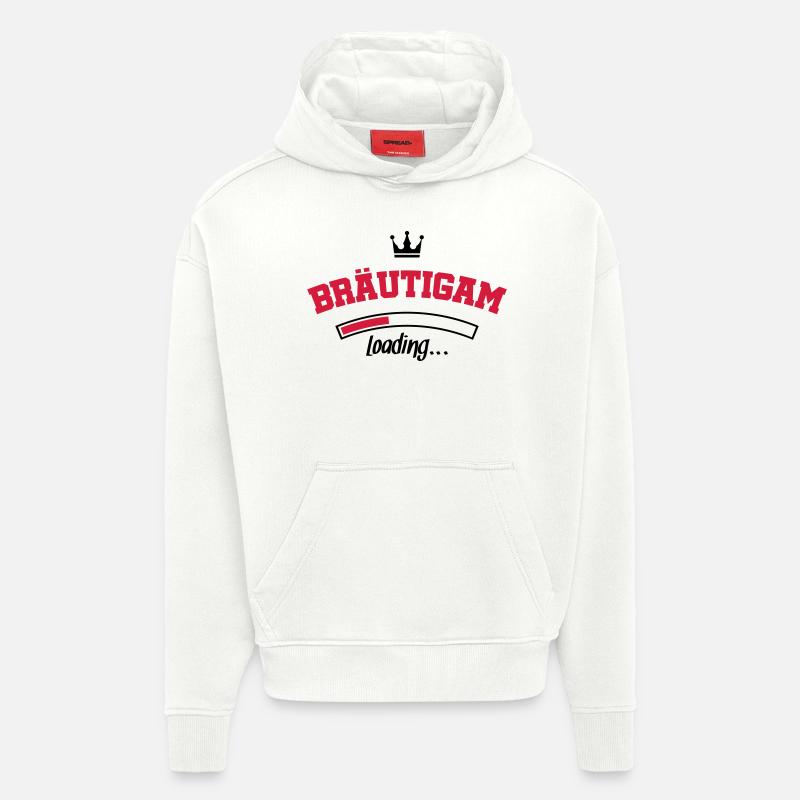 braeutigam loading krone - Hoodie- made by SPREAD  - OFF WHITE