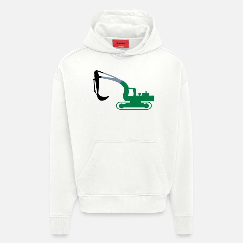 bagger - Hoodie- made by SPREAD  - OFF WHITE