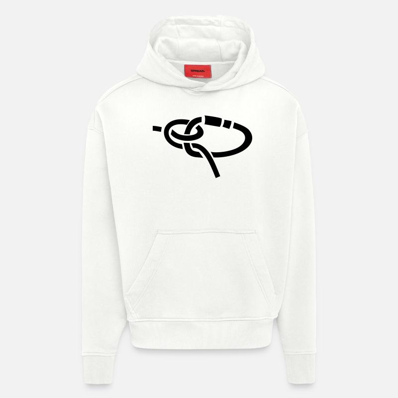 Karabiner - Hoodie- made by SPREAD - OFF WHITE