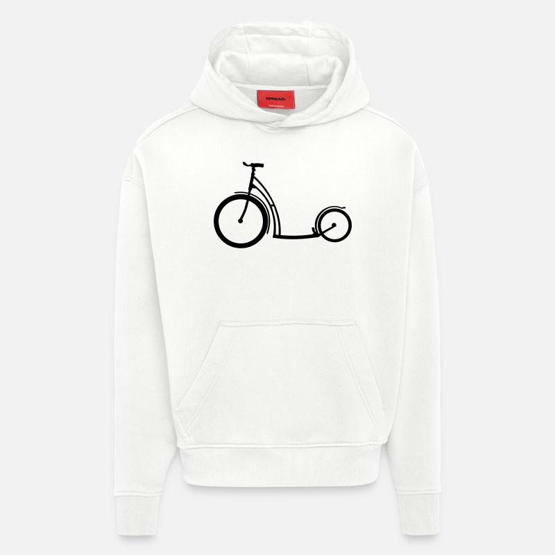 Tretroller - Hoodie- made by SPREAD  - OFF WHITE