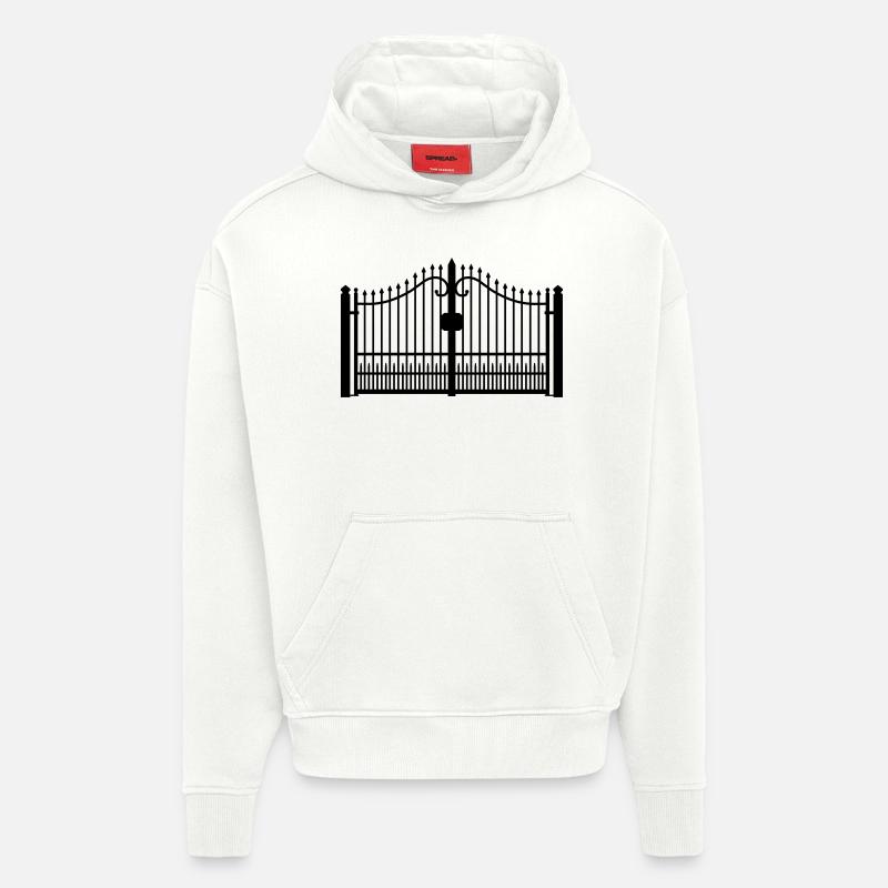 schmiedeeisernes Tor_c1 - Hoodie- made by SPREAD  - OFF WHITE