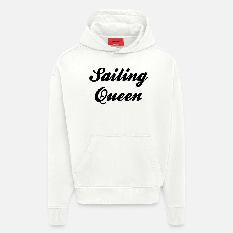 sailing queen - Hoodie- made by SPREAD  - OFF WHITE
