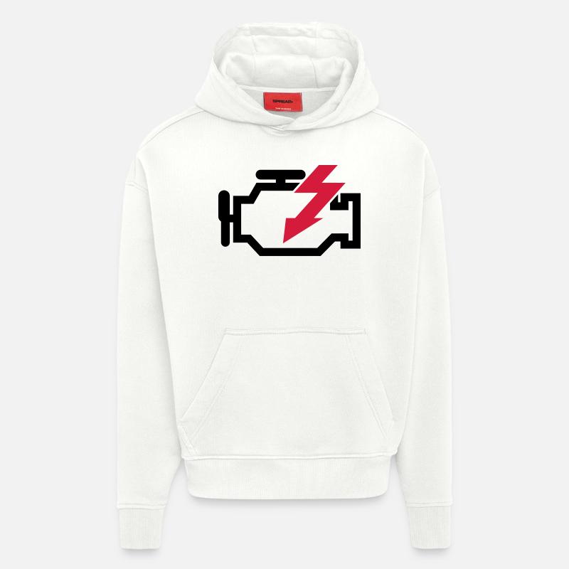 Broken Engine - Motor kaputt - Hoodie- made by SPREAD - OFF WHITE