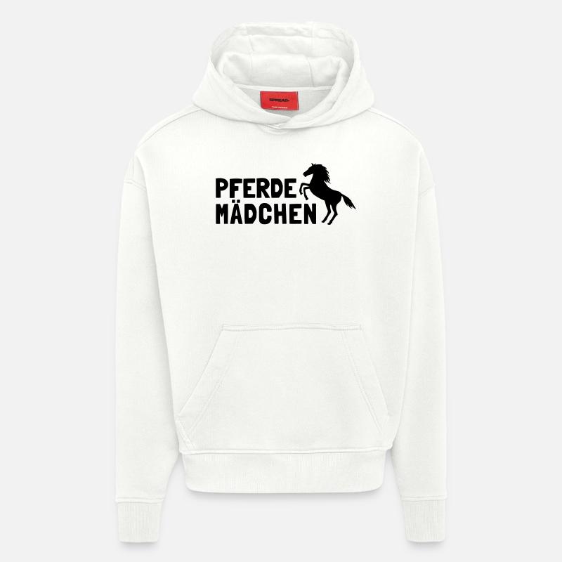 Pferdemädchen - Hoodie- made by SPREAD  - OFF WHITE