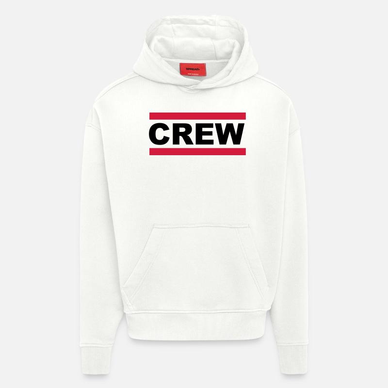 Équipage 2 - Sweat à capuche bio épais oversize fabriqué en UE - OFF WHITE