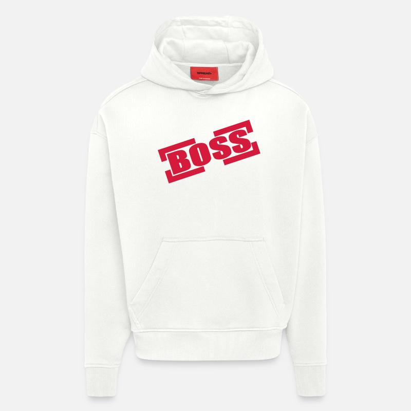 chef - Sweat à capuche bio épais oversize fabriqué en UE - OFF WHITE