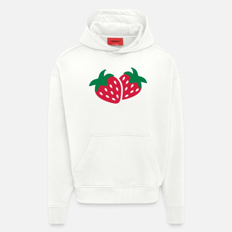 Strawberry - Hoodie- made by SPREAD  - OFF WHITE
