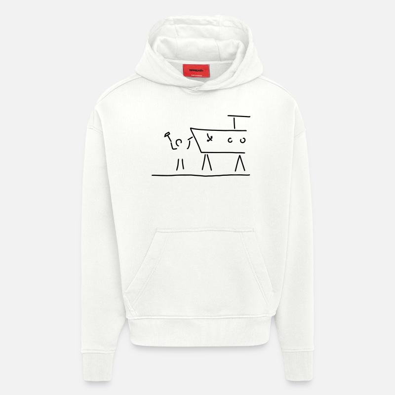 bootsbauer - Hoodie- made by SPREAD  - OFF WHITE