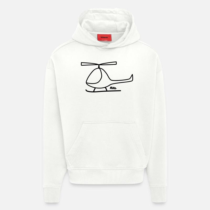 Hubschrauber - Hoodie- made by SPREAD  - OFF WHITE