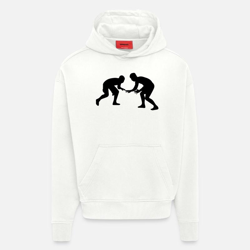Catch - Sweat à capuche bio épais oversize fabriqué en UE - OFF WHITE