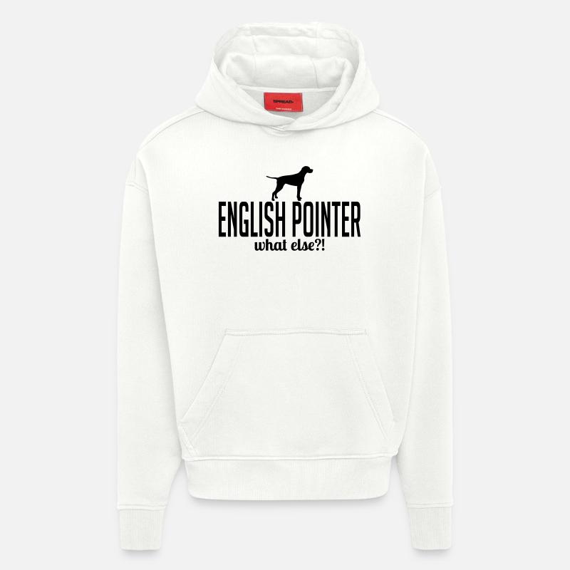 ANGLAIS POINTEUR whatelse - Sweat à capuche bio épais oversize fabriqué en UE - OFF WHITE