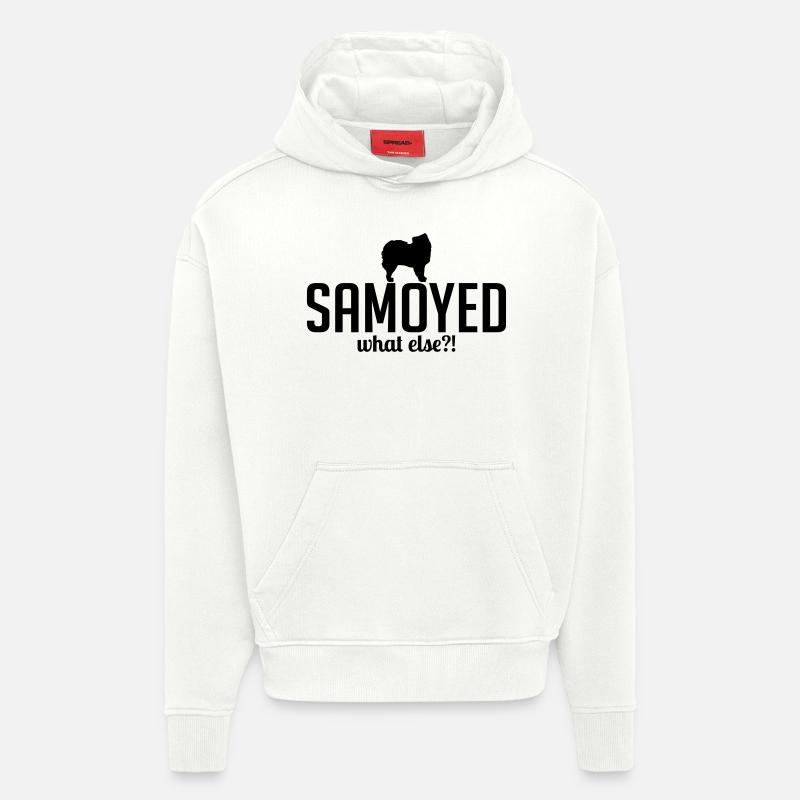 SAMOYED whatelse - Sweat à capuche bio épais oversize fabriqué en UE - OFF WHITE