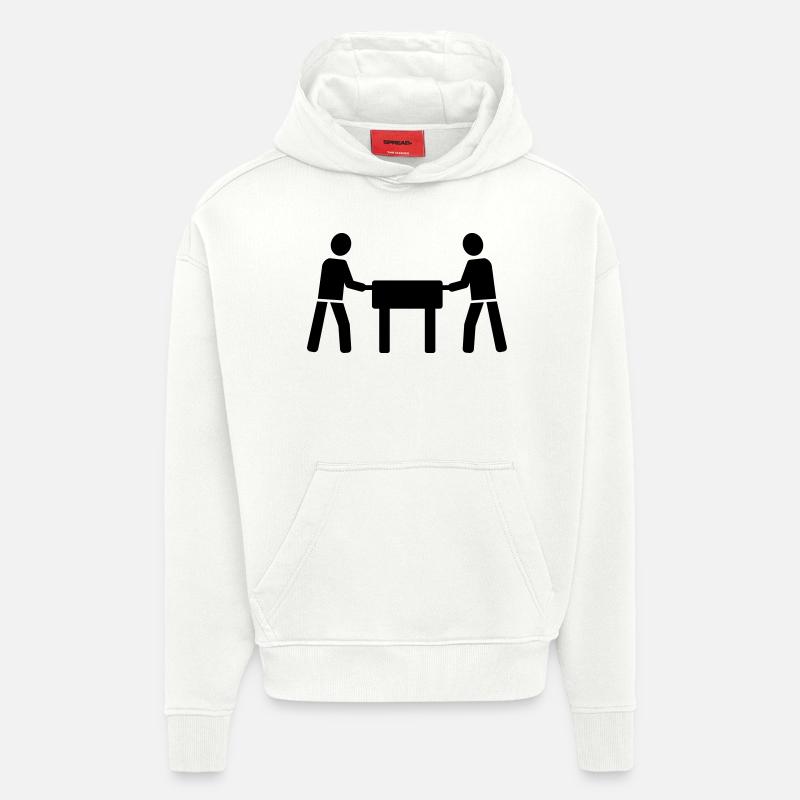 Tischkicker - Hoodie- made by SPREAD  - OFF WHITE