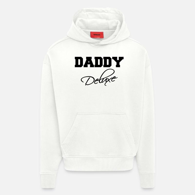 Daddy Deluxe - Sweat à capuche bio épais oversize fabriqué en UE - OFF WHITE