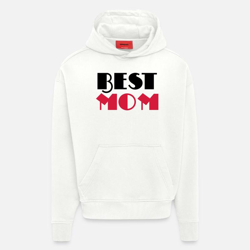 Best Mom - Sweat à capuche bio épais oversize fabriqué en UE - OFF WHITE