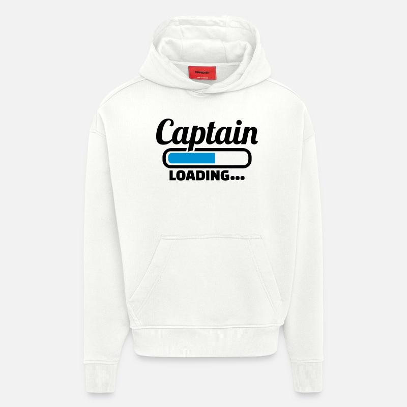 Capitaine - Sweat à capuche bio épais oversize fabriqué en UE - OFF WHITE