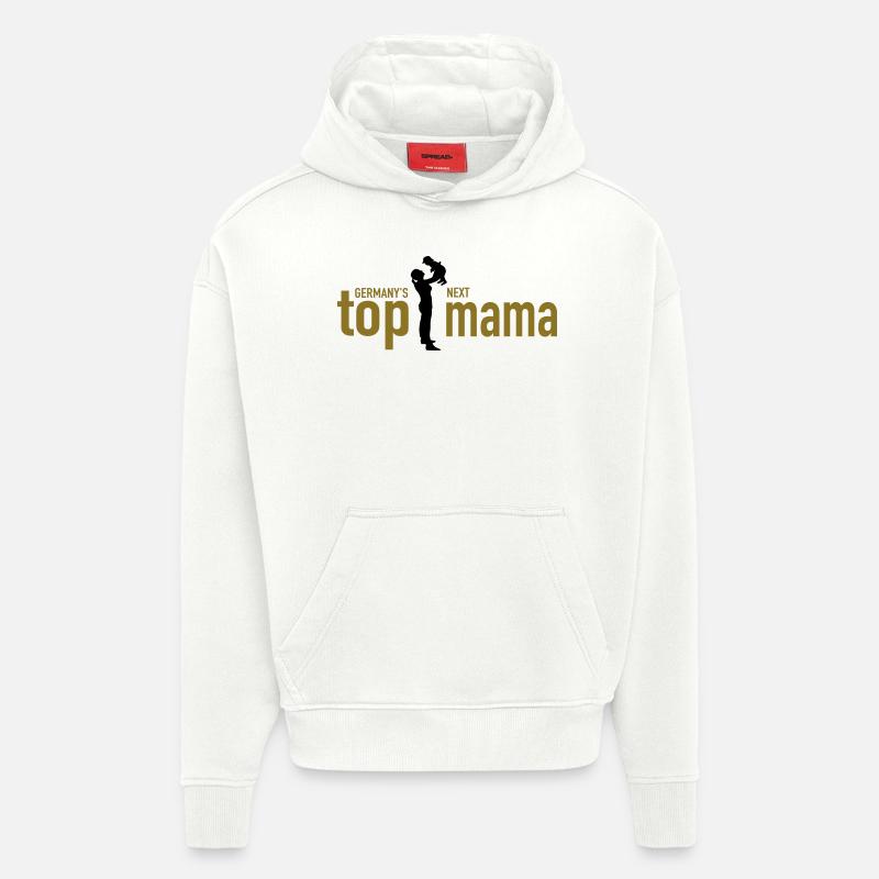 top mama - Hoodie- made by SPREAD  - OFF WHITE