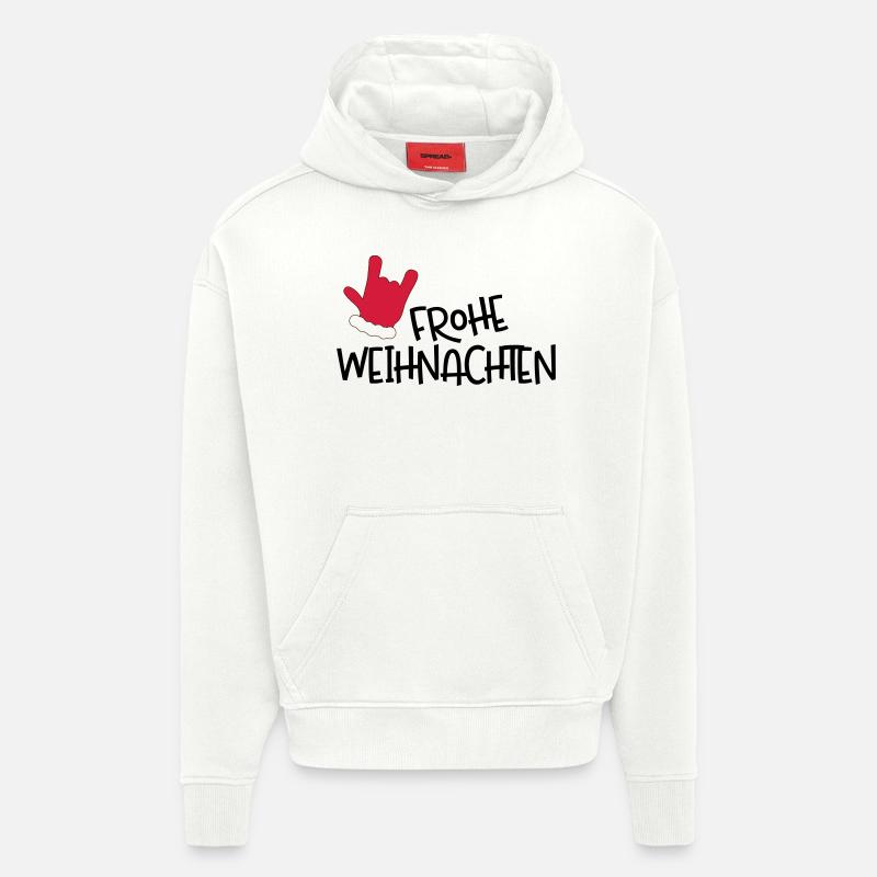 Frohe Weihnachten - Hoodie- made by SPREAD  - OFF WHITE