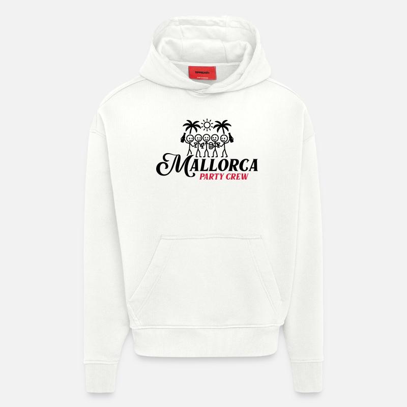 Mallorca Party Crew - Hoodie- made by SPREAD  - OFF WHITE
