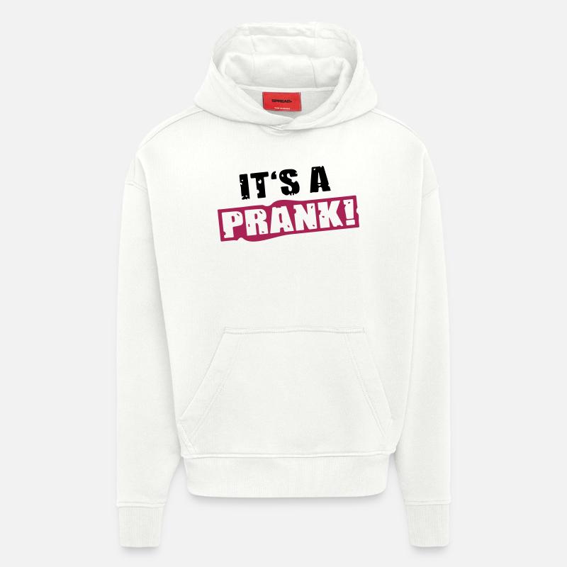 PRANK - Hoodie- made by SPREAD  - OFF WHITE