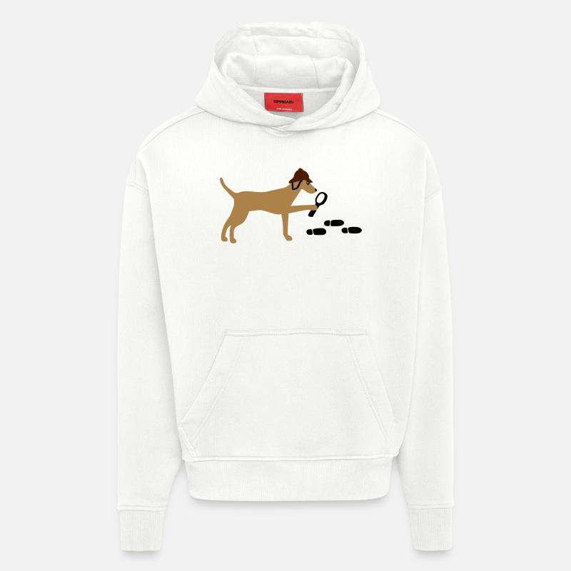 Mantrailer Viszla Vektor - Hoodie- made by SPREAD  - OFF WHITE