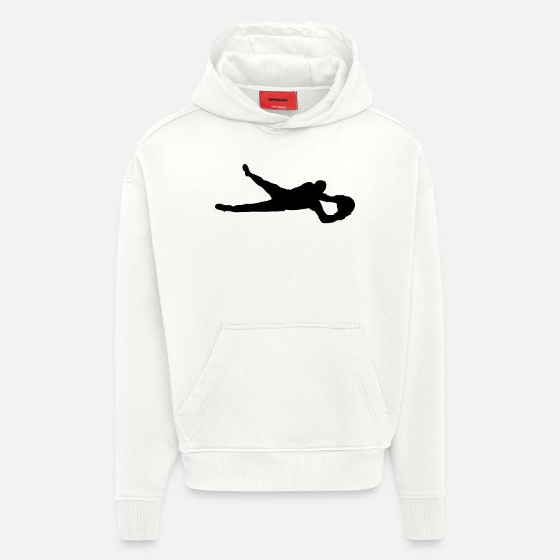torwart - Sweat à capuche bio épais oversize fabriqué en UE - OFF WHITE