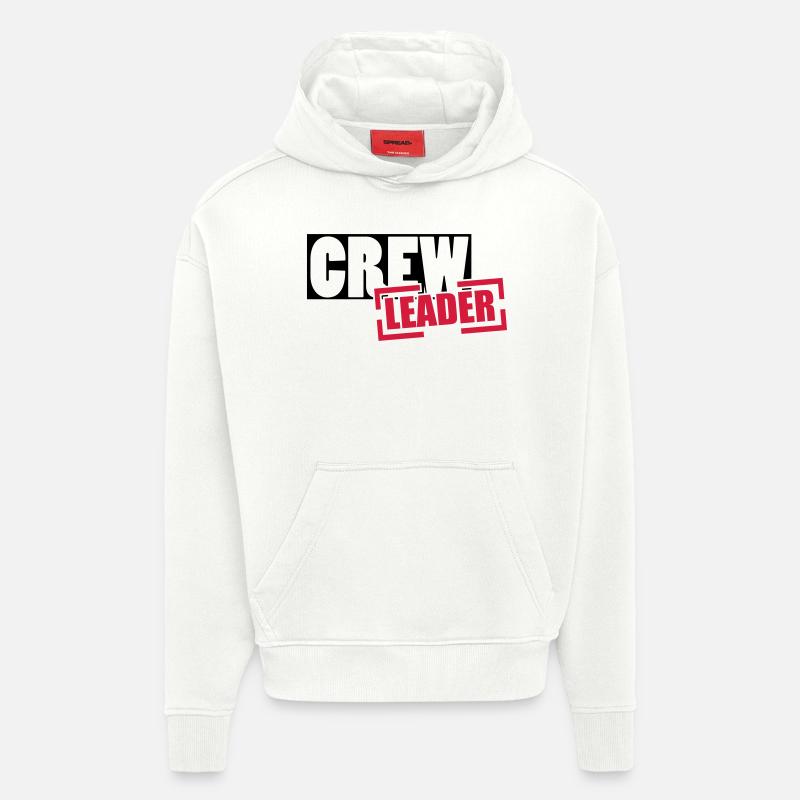 crew - Hoodie- made by SPREAD  - OFF WHITE