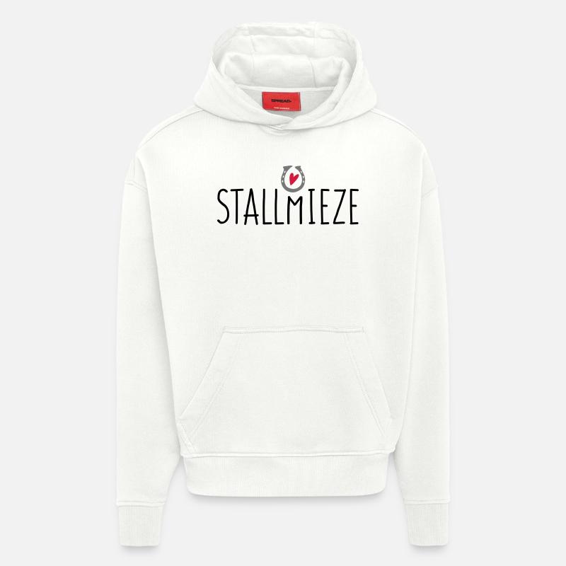 Ich bin eine Stallmieze! - Hoodie- made by SPREAD  - OFF WHITE