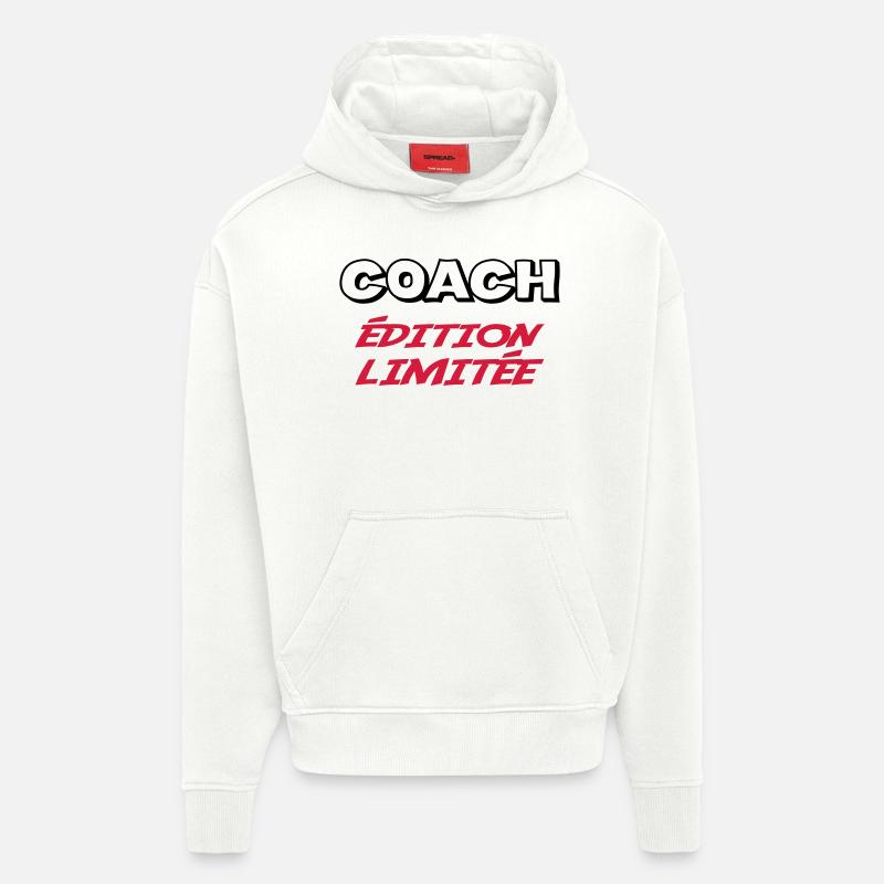 COACH édition limitée - Sweat à capuche bio épais oversize fabriqué en UE - OFF WHITE
