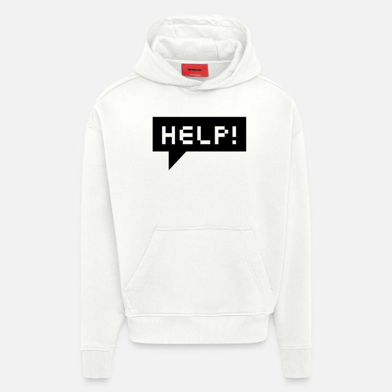 help bubble (b, 1c) - Hoodie- made by SPREAD - OFF WHITE