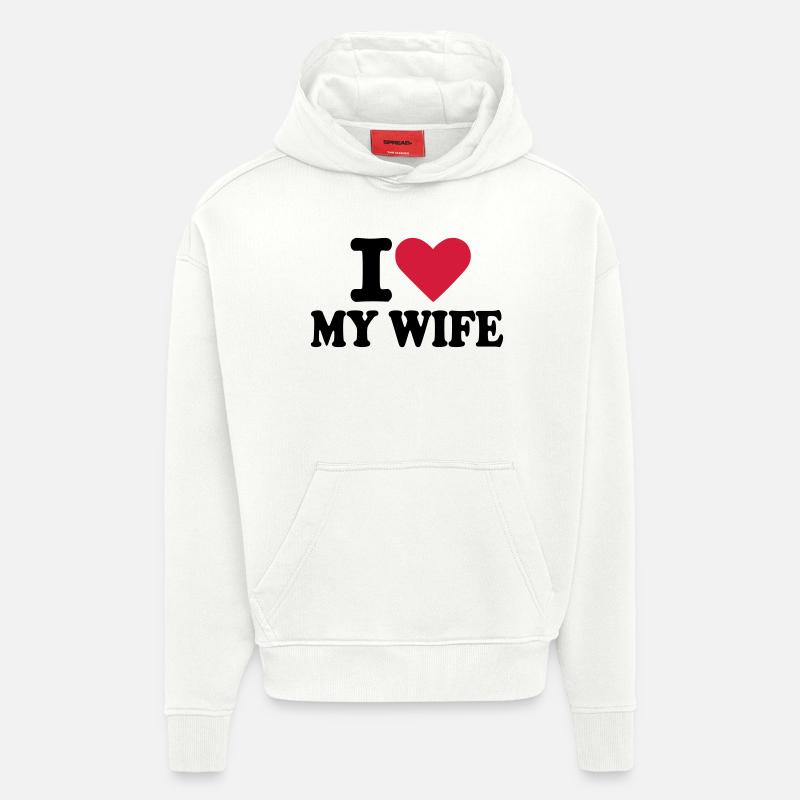 Ehefrau - Hoodie- made by SPREAD - OFF WHITE