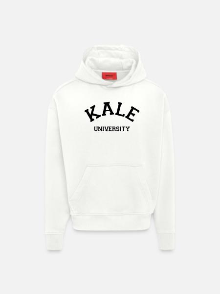 Kale University - Hoodie- made by SPREAD - OFF WHITE