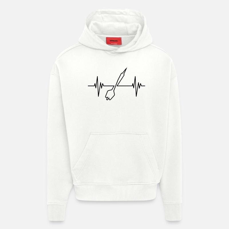 Darts Puls - Hoodie- made by SPREAD  - OFF WHITE