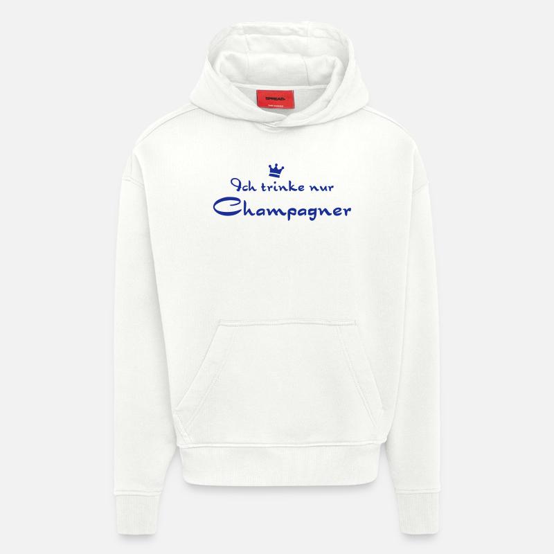 blockedTitle - Sweat à capuche bio épais oversize fabriqué en UE - OFF WHITE