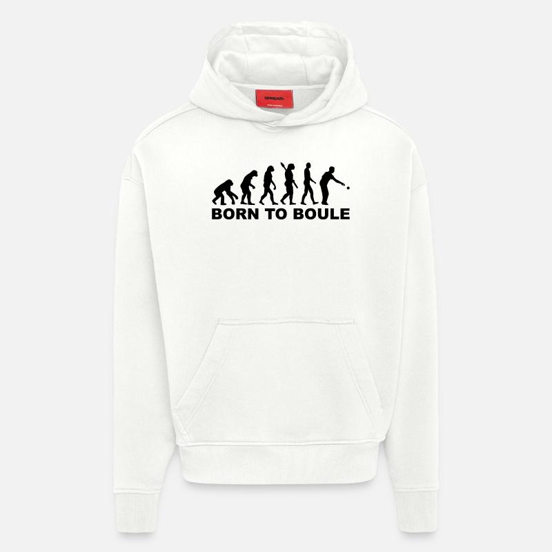 Boule Evolution - Hoodie- made by SPREAD  - OFF WHITE