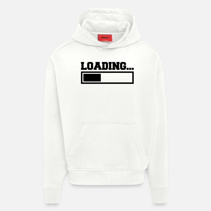 Loading - Sweat à capuche bio épais oversize fabriqué en UE - OFF WHITE