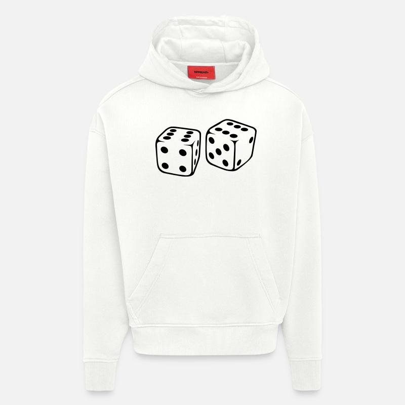 Dé - Sweat à capuche bio épais oversize fabriqué en UE - OFF WHITE