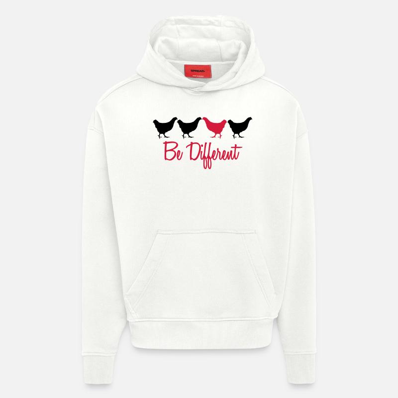 Be Different Hhs mit Text - Hoodie- made by SPREAD  - OFF WHITE