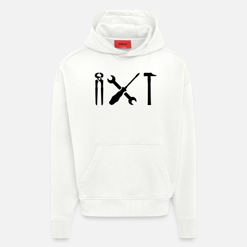 Werkzeug - Hoodie- made by SPREAD  - OFF WHITE