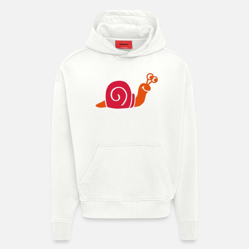 Snail - Hoodie- made by SPREAD  - OFF WHITE