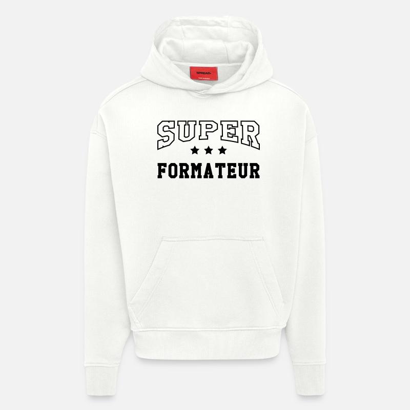 Ausbilder / Lehrer / Gestalter / trainer - Hoodie- made by SPREAD  - OFF WHITE