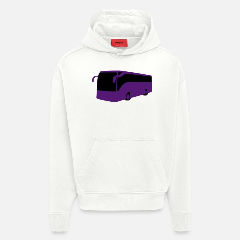 Reisebus - Hoodie- made by SPREAD  - OFF WHITE