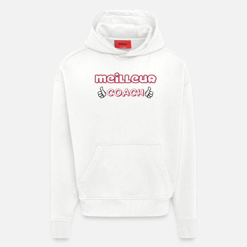BESTER COACH - Hoodie- made by SPREAD  - OFF WHITE