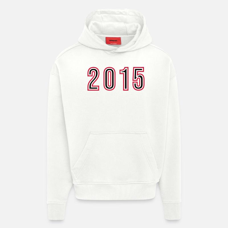 Numéro de l’année 2015 - Sweat à capuche bio épais oversize fabriqué en UE - OFF WHITE