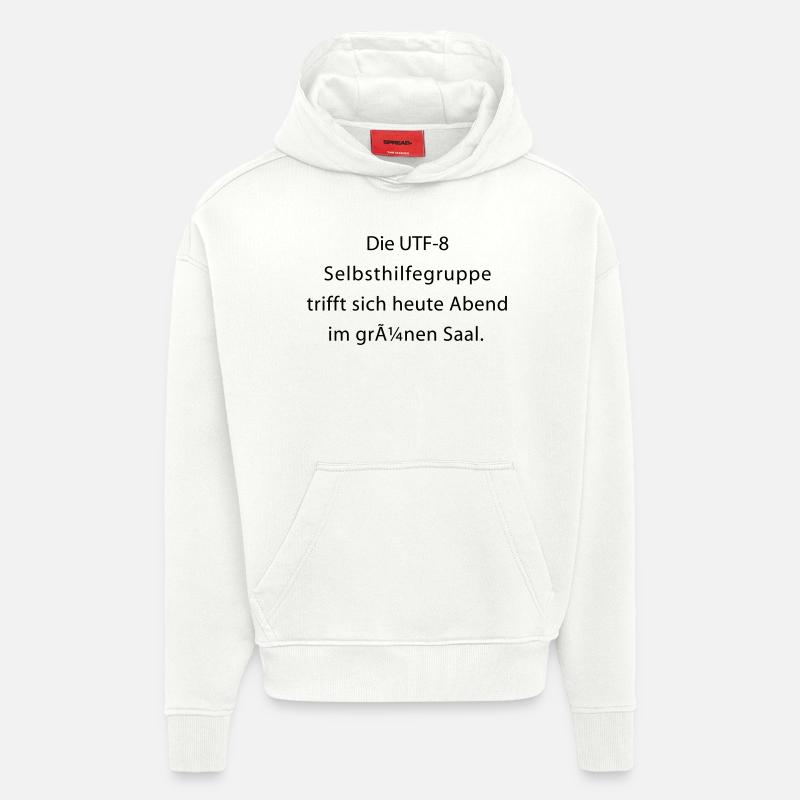 UTF-8 Selbsthilfegruppe - Hoodie- made by SPREAD  - OFF WHITE