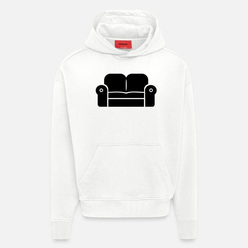 Sofa – Couch - Hoodie- made by SPREAD  - OFF WHITE