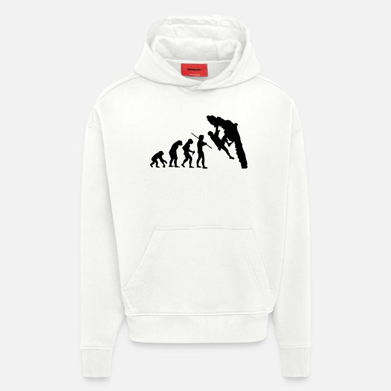 Boulder Evolution - Hoodie- made by SPREAD  - OFF WHITE