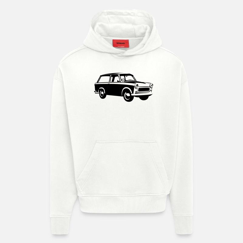  601 Kombi - Sweat à capuche bio épais oversize fabriqué en UE - OFF WHITE